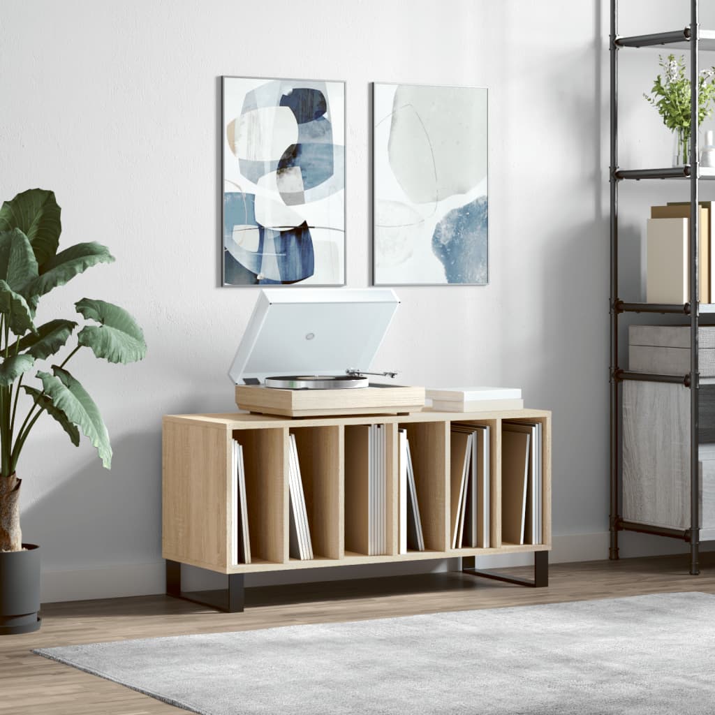 Record Cabinet Sonoma Oak 100x38x48cm Engineered Wood