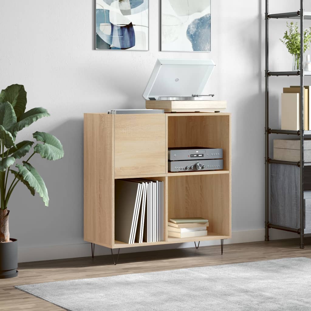 Record Cabinet Sonoma Oak 84.5x38x89cm Engineered Wood