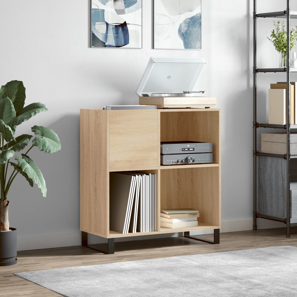 Record Cabinet Sonoma Oak 84.5x38x89cm Engineered Wood