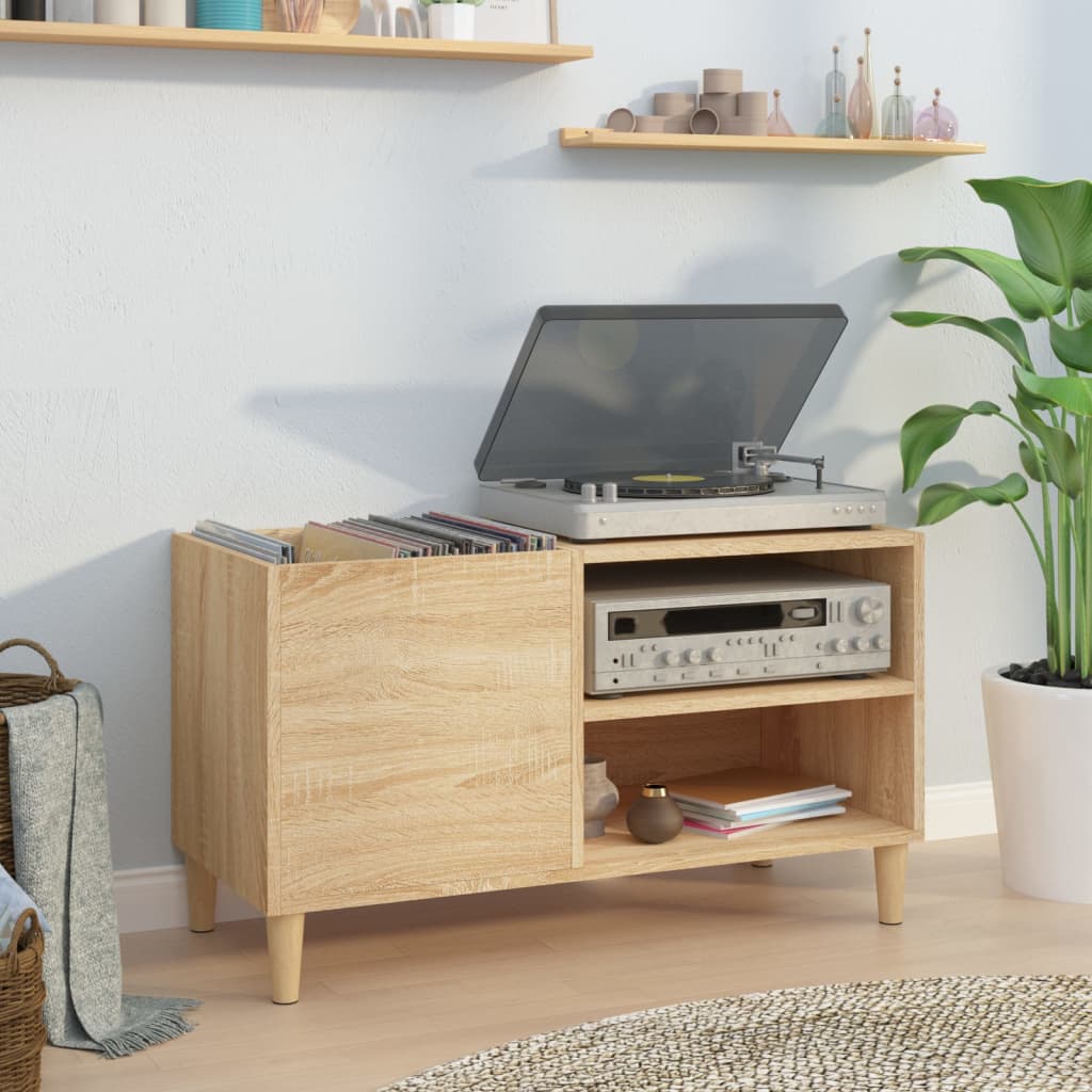 Record Cabinet Sonoma Oak 84.5x38x48cm Engineered Wood