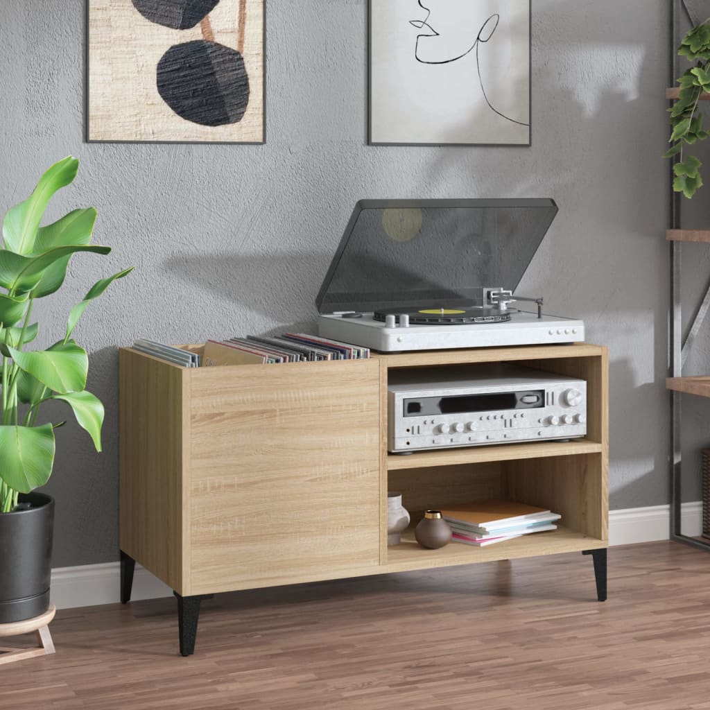 Record Cabinet Sonoma Oak 84.5x38x48cm Engineered Wood