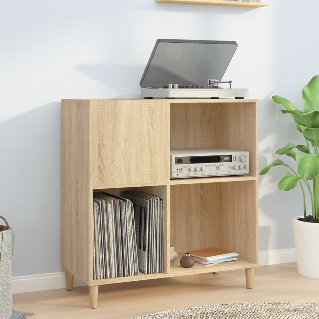 Record Cabinet Sonoma Oak 84.5x38x89cm Engineered Wood