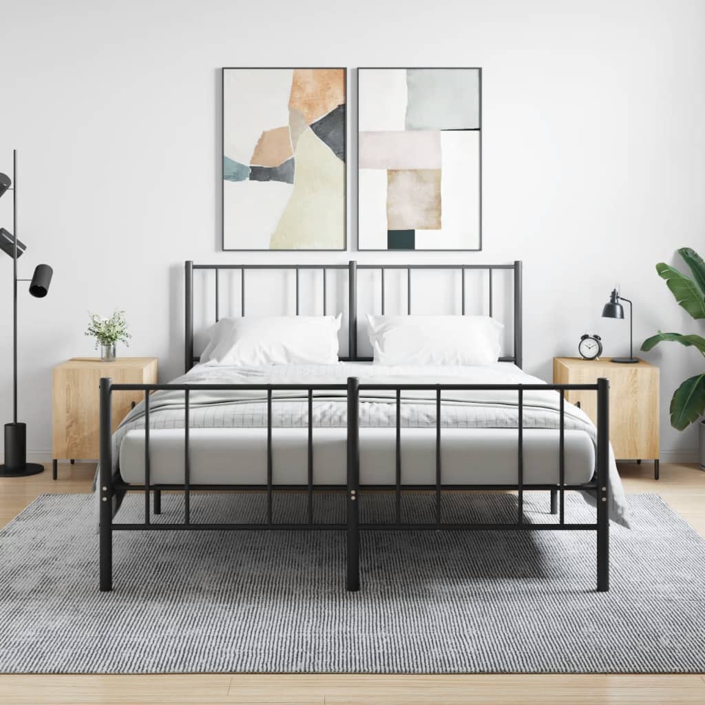 Bedside Table - MANNING Rae 2 Piece Nightstand Sonoma Oak 40cm