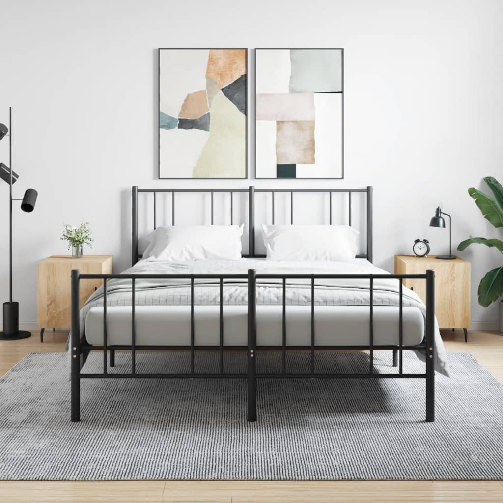 Bedside Table - MANNING Gus 2 Piece Nightstand Sonoma Oak 40cm