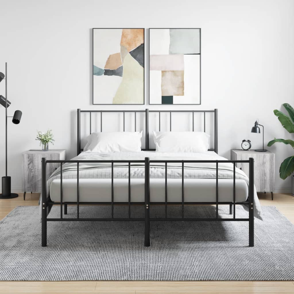 Bedside Table - MANNING Zac 2 Piece Nightstand Grey Sonoma 40cm