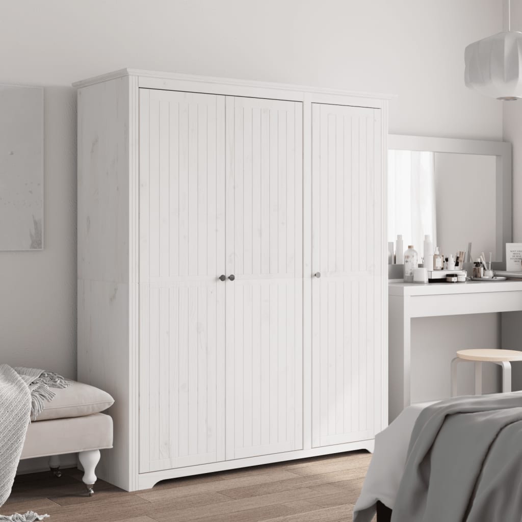 BITA 3 Door Wardrobe White - 151.5cm