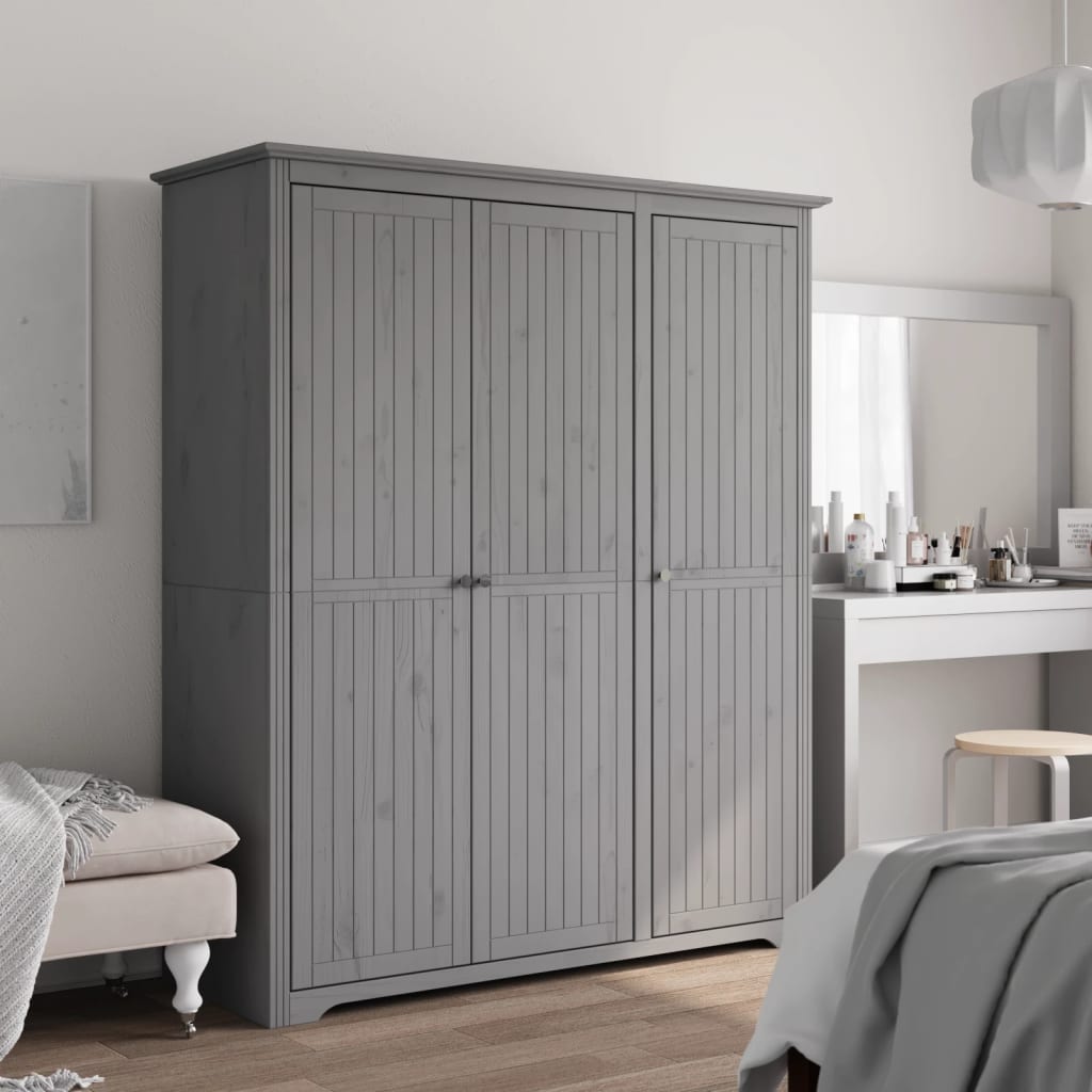 BITA 3 Door Wardrobe Grey - 151.5cm