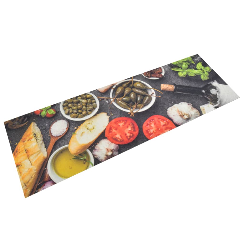 Kitchen Rug Washable Wine and Dinner 60x180cm Velvet