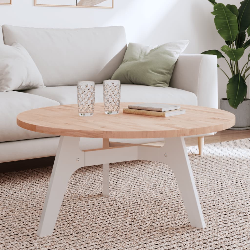 Table Top Ã ̃90x2.5 cm Round Solid Wood Beech