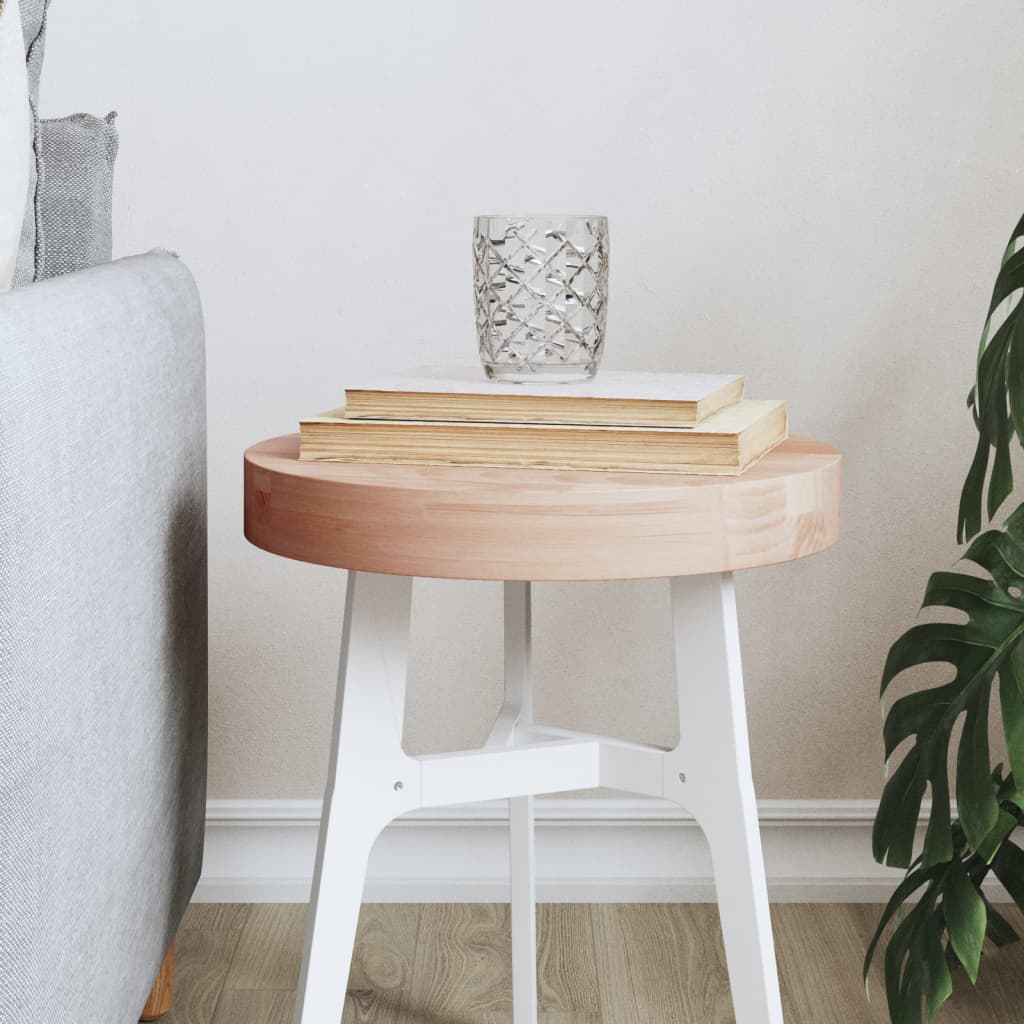 Table Top Ã ̃30x4 cm Round Solid Wood Beech