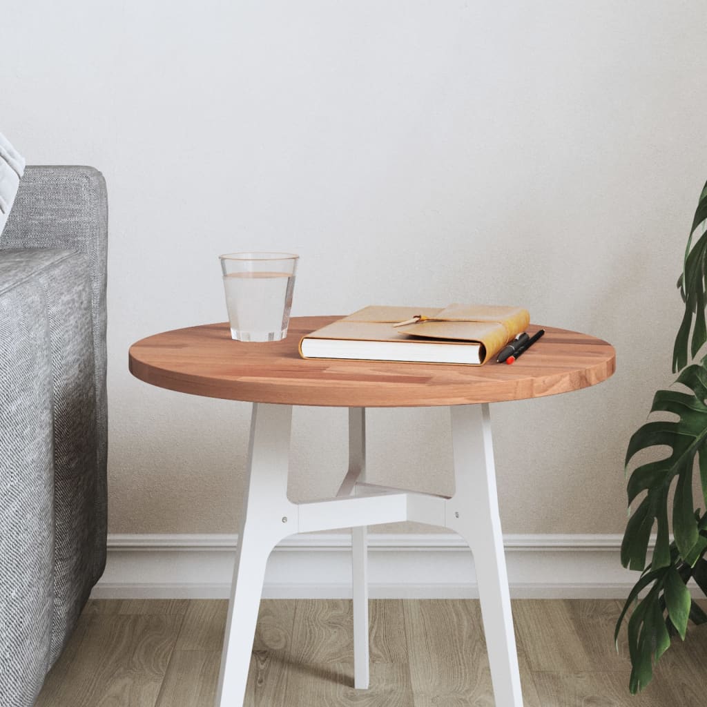Table Top Ã ̃40x1.5 cm Round Solid Wood Beech