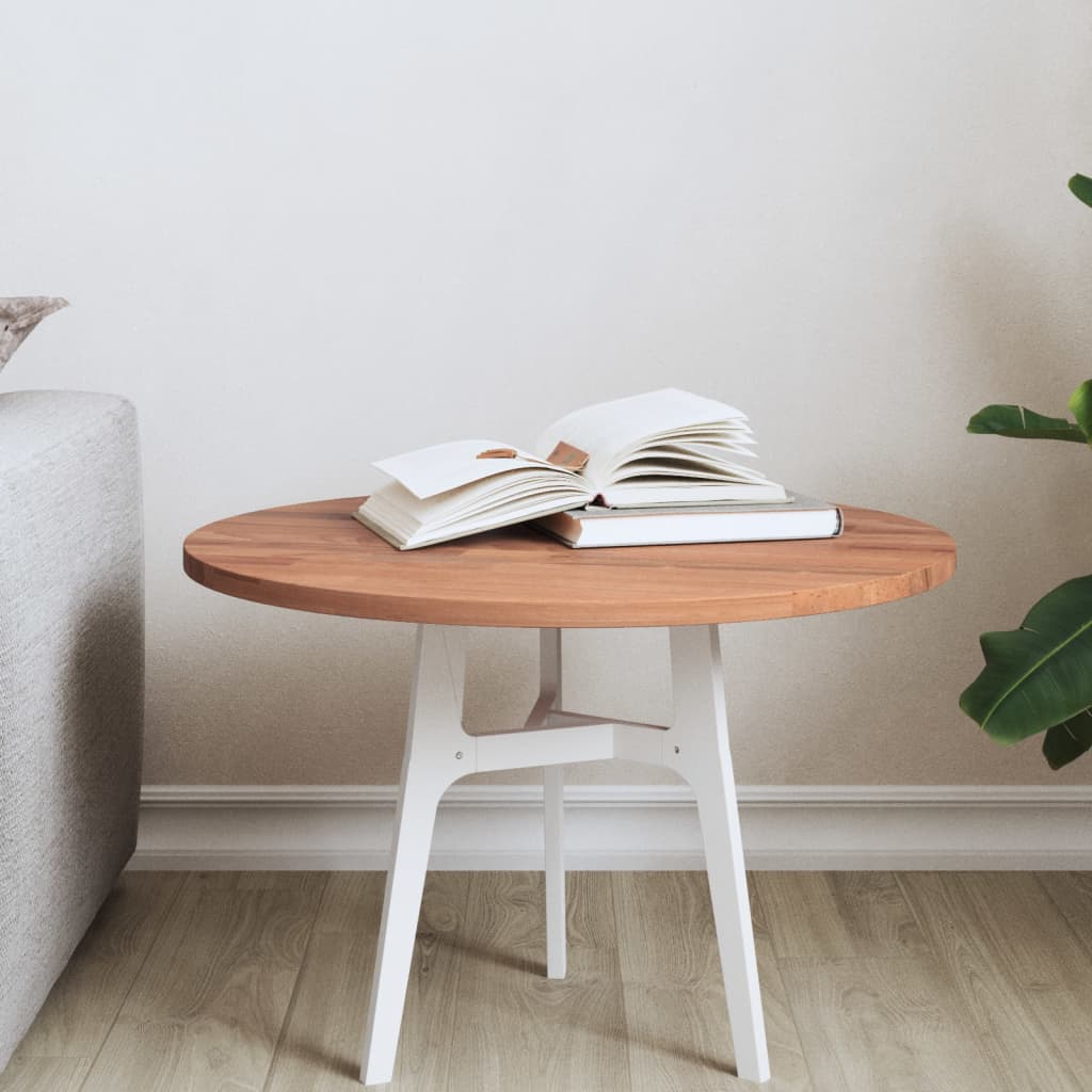 Table Top Ã ̃50x1.5 cm Round Solid Wood Beech