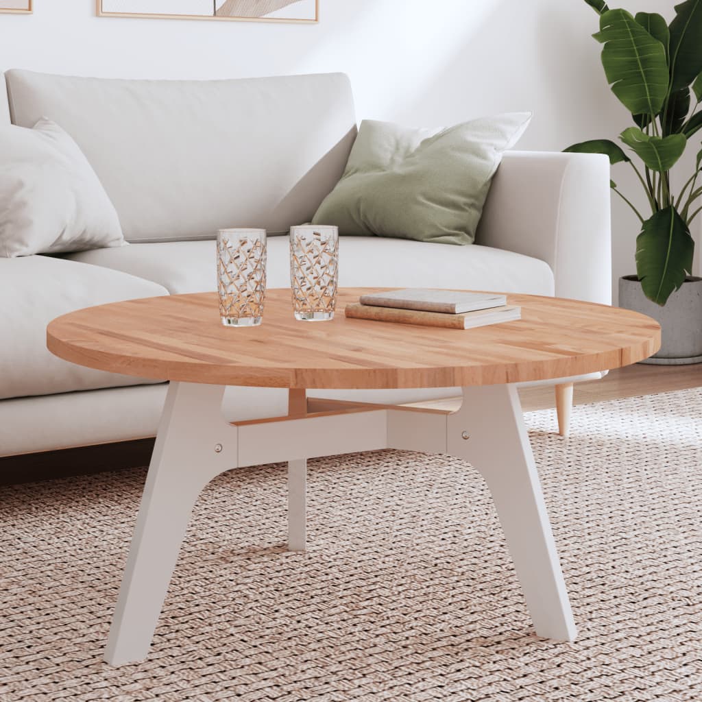 Table Top Ã ̃90x2.5 cm Round Solid Wood Beech