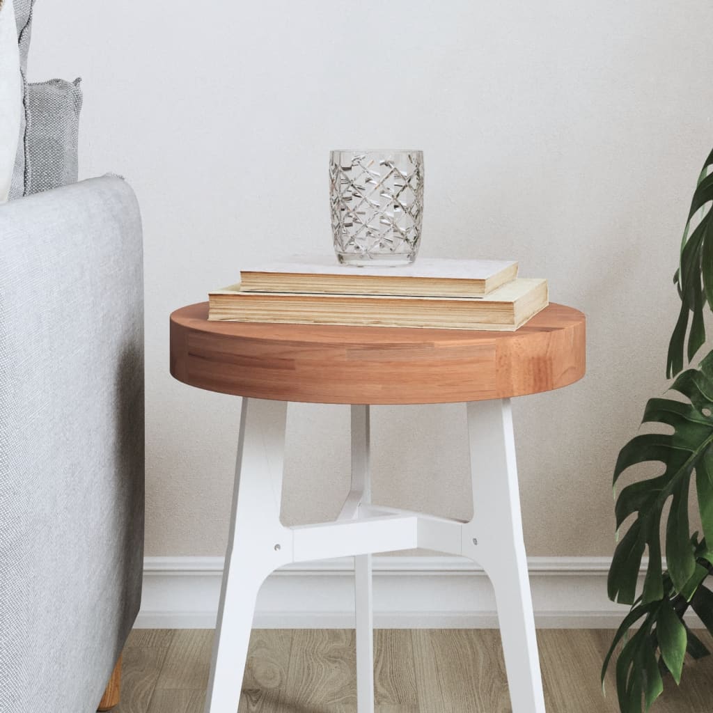 Table Top Ã ̃30x4 cm Round Solid Wood Beech