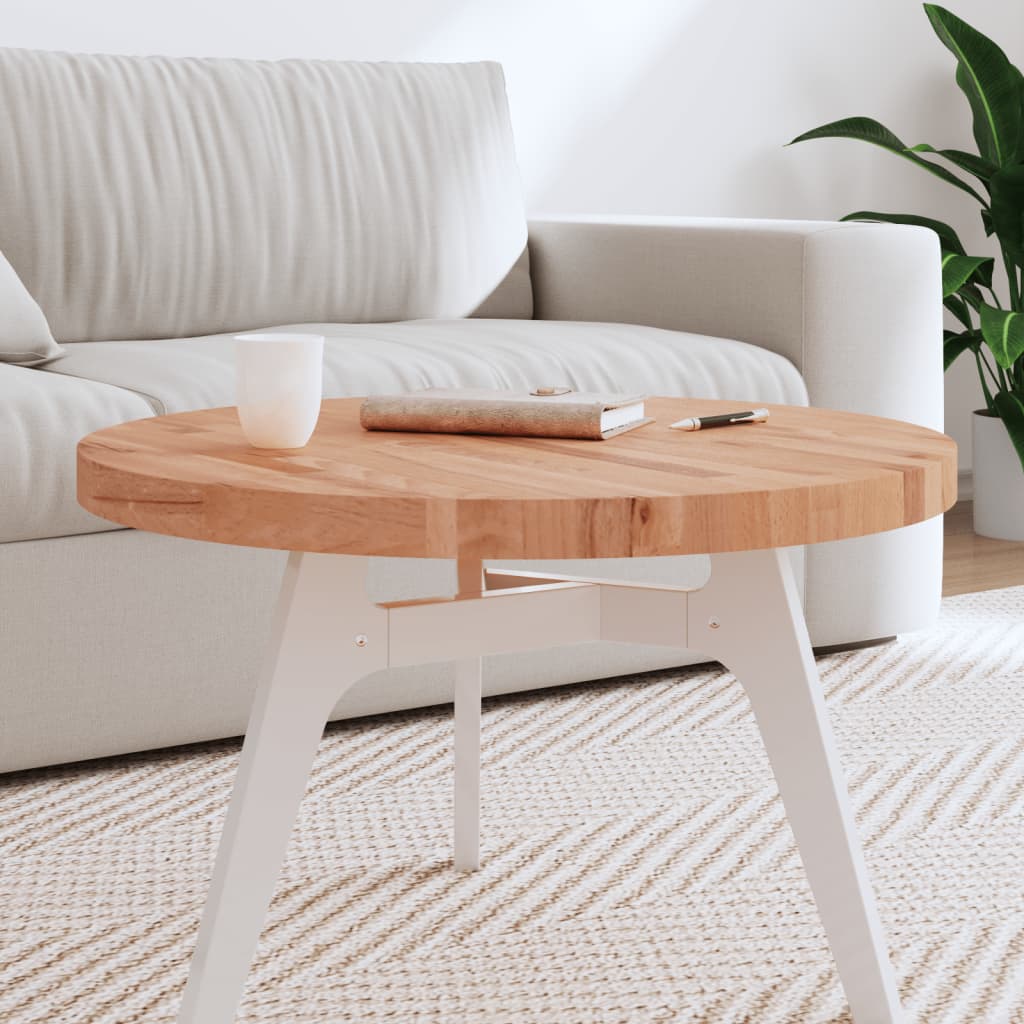 Table Top Ã ̃70x4 cm Round Solid Wood Beech