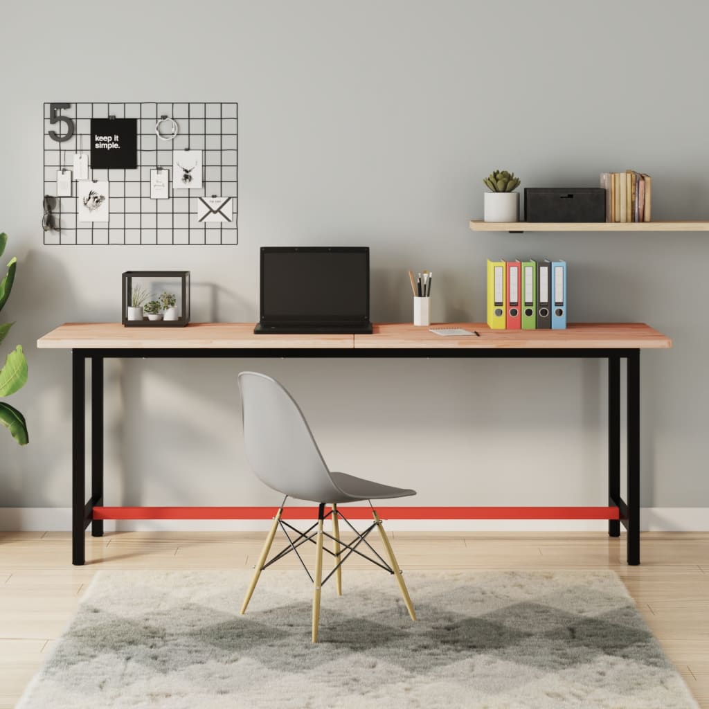Workbench Top 200x55x2.5 cm Solid Wood Beech