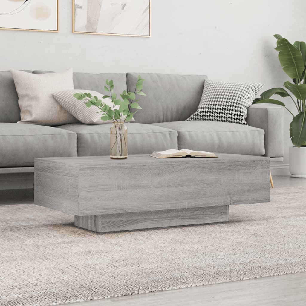 Coffee Table Grey Sonoma 100x49.5x31 cm Engineered Wood