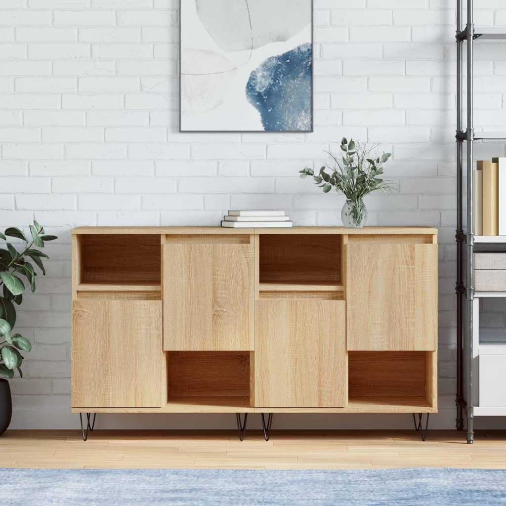 Sideboards 2 Pieces Sonoma Oak Engineered Wood
