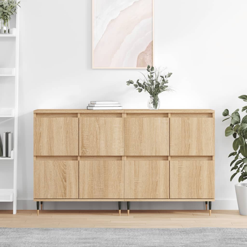 Sideboards 2 Pieces Sonoma Oak Engineered Wood