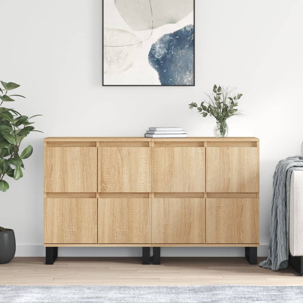 Sideboards 2 Pieces Sonoma Oak Engineered Wood