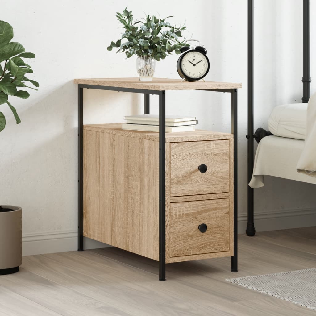 Bedside Table - ROLAND Lou Nightstand Sonoma Oak 30cm