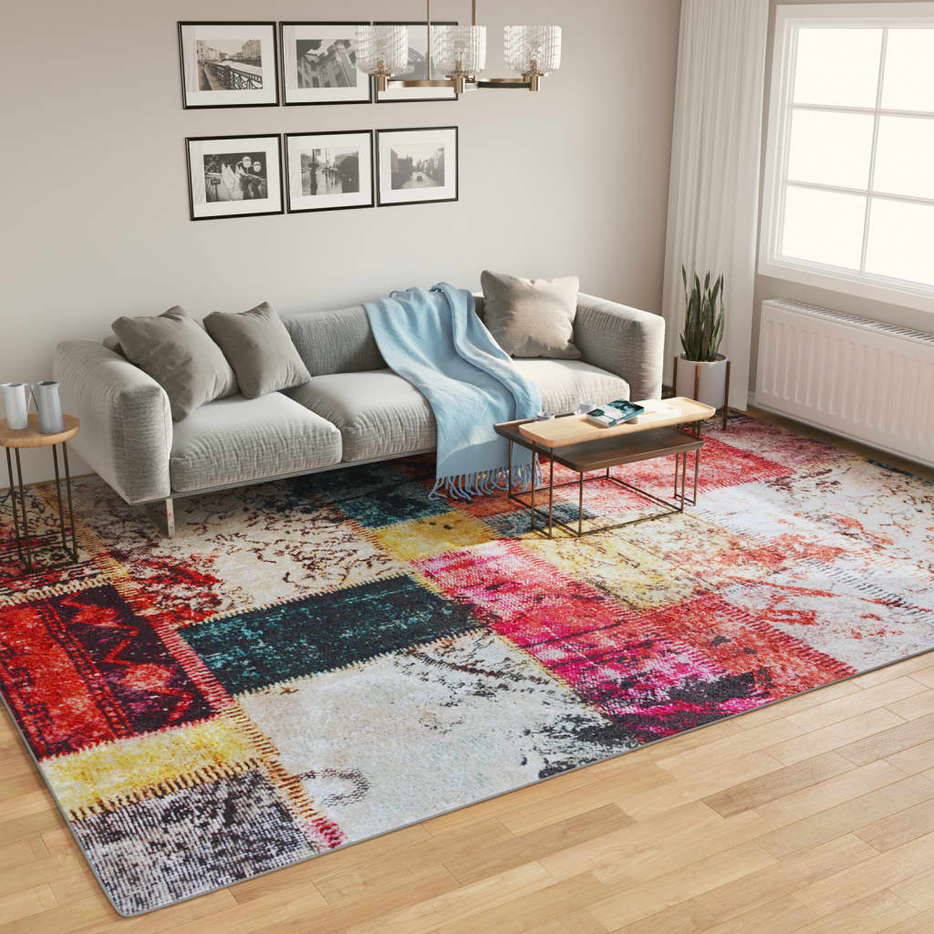 Rug Washable Multicolour 400x300cm Anti Slip