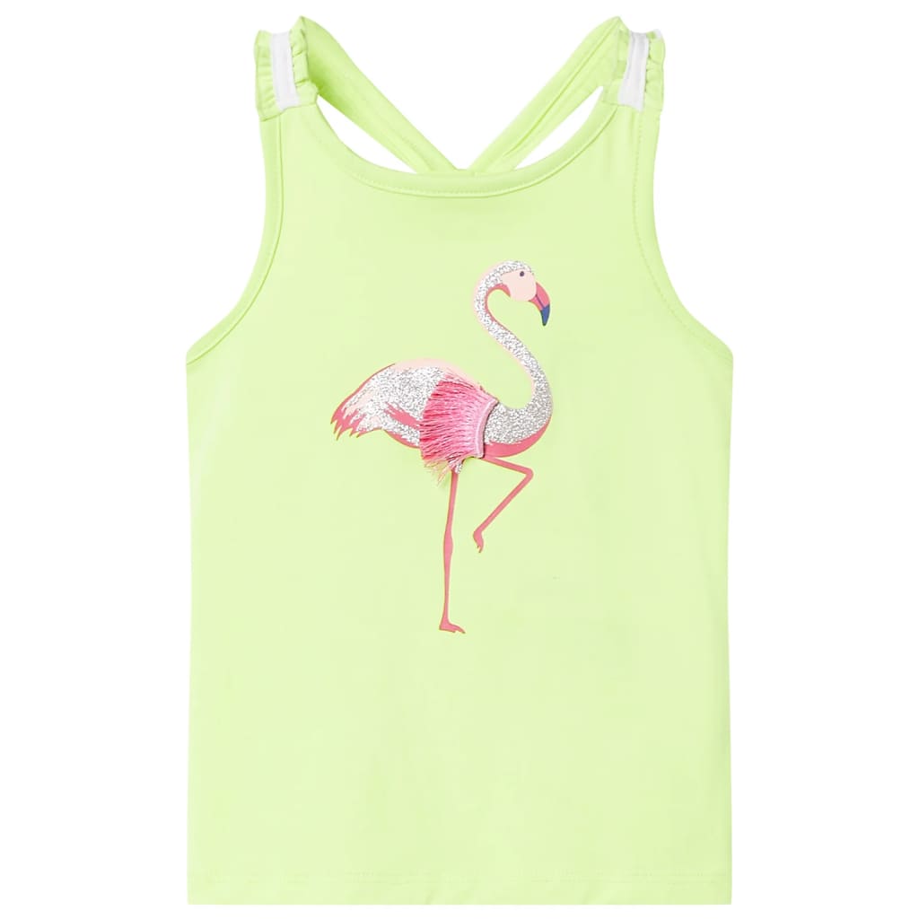 Kids' Tank Top Neon Yellow 104