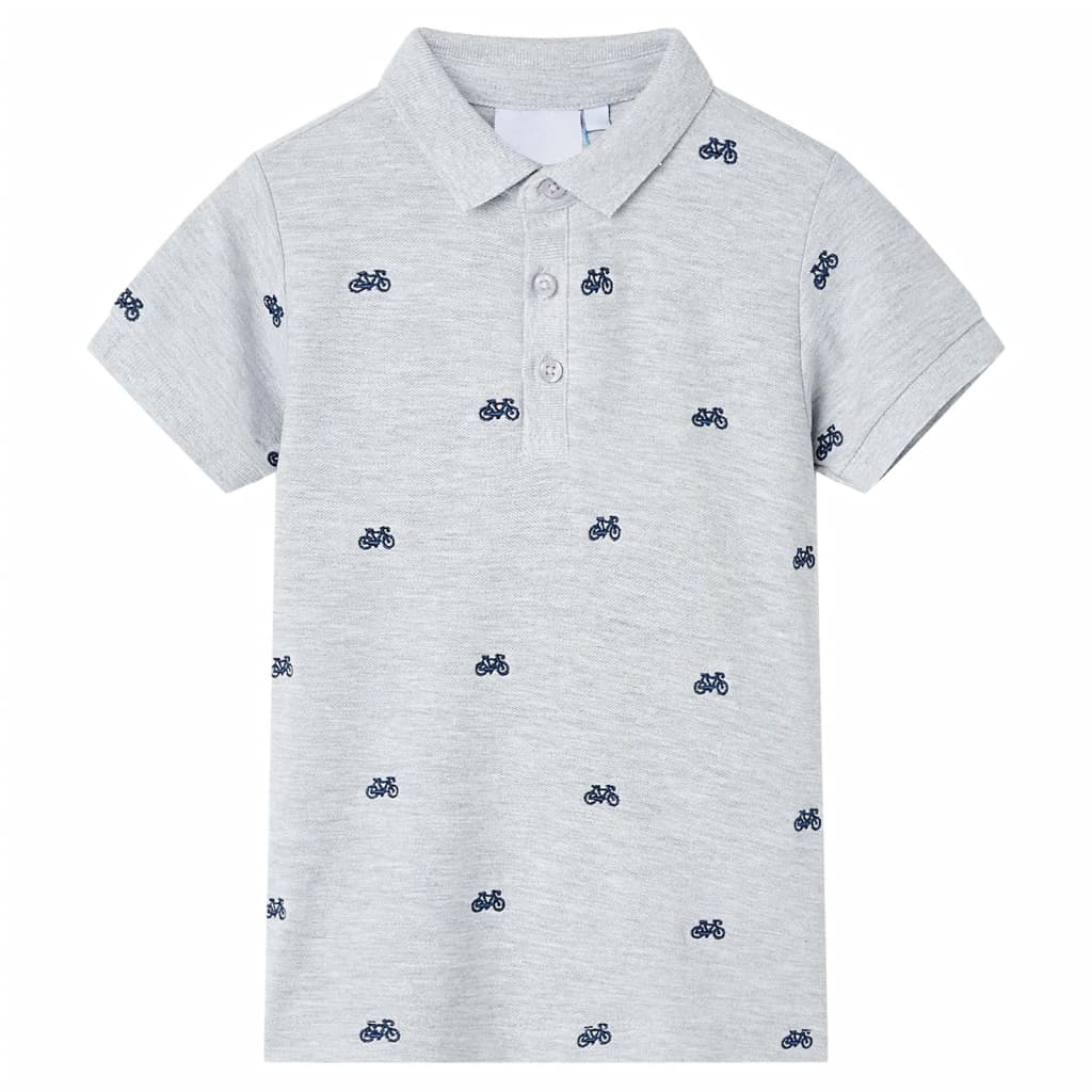 Kids' Polo ShirtÂ Grey Melange 92