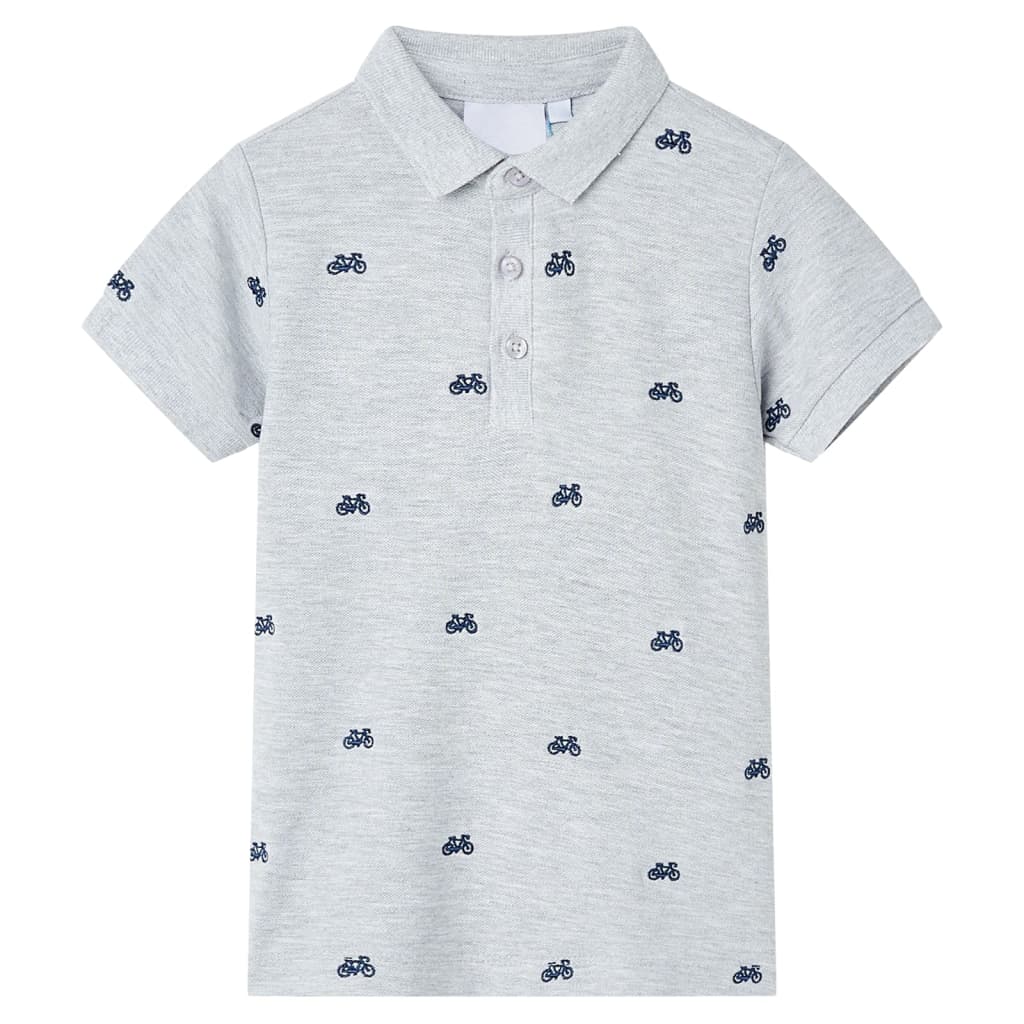Kids' Polo ShirtÂ Grey Melange 116