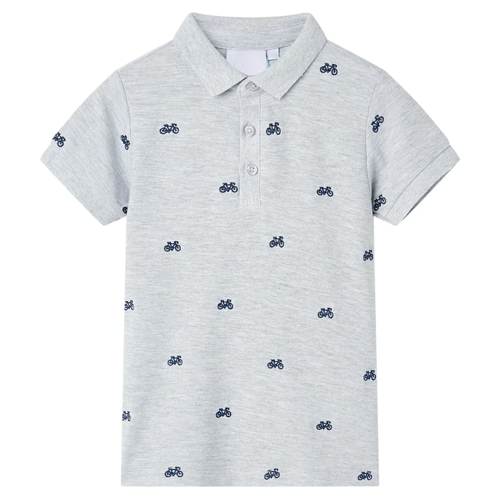 Kids' Polo ShirtÂ Grey Melange 140