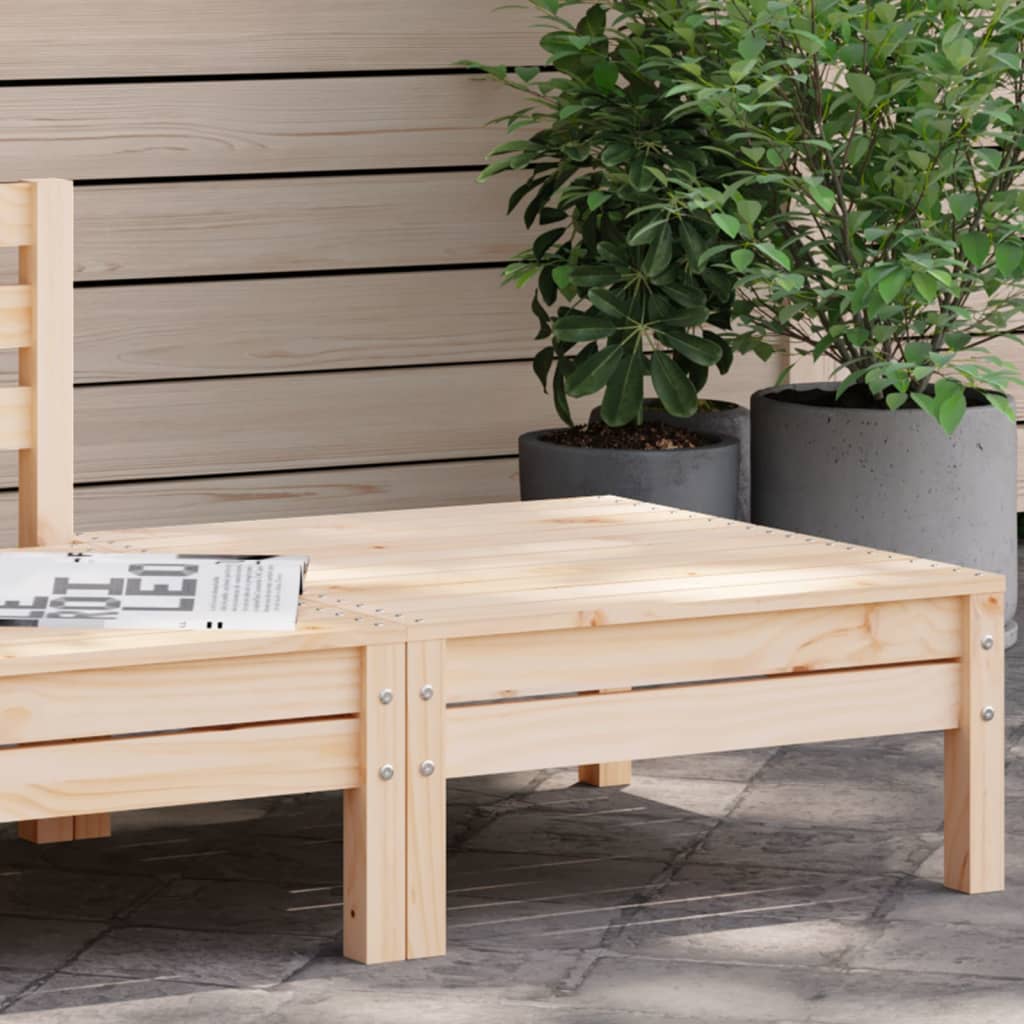 Garden Footstool Solid Wood Pine