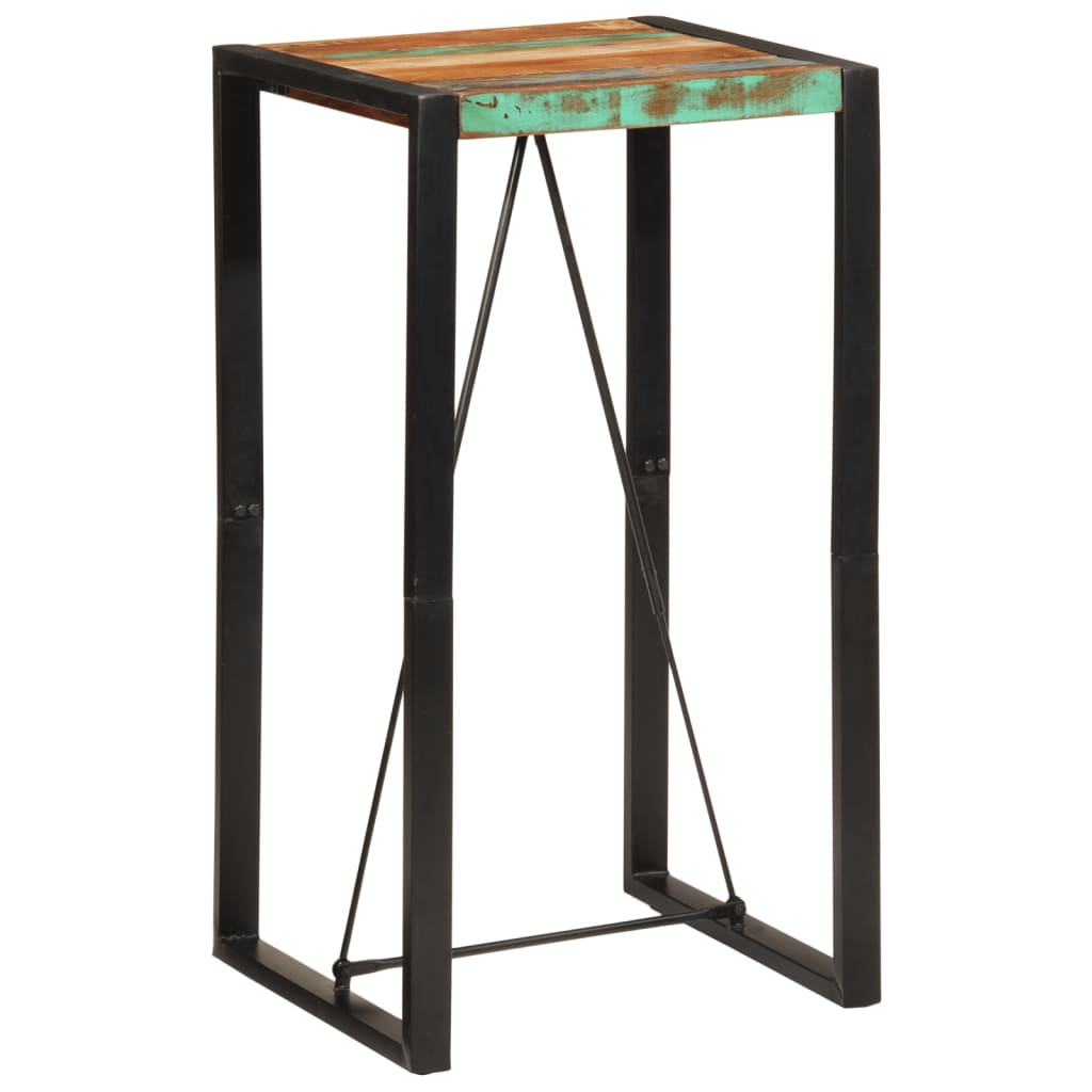 Bar Table 60x55x110 cm Solid Wood Reclaimed