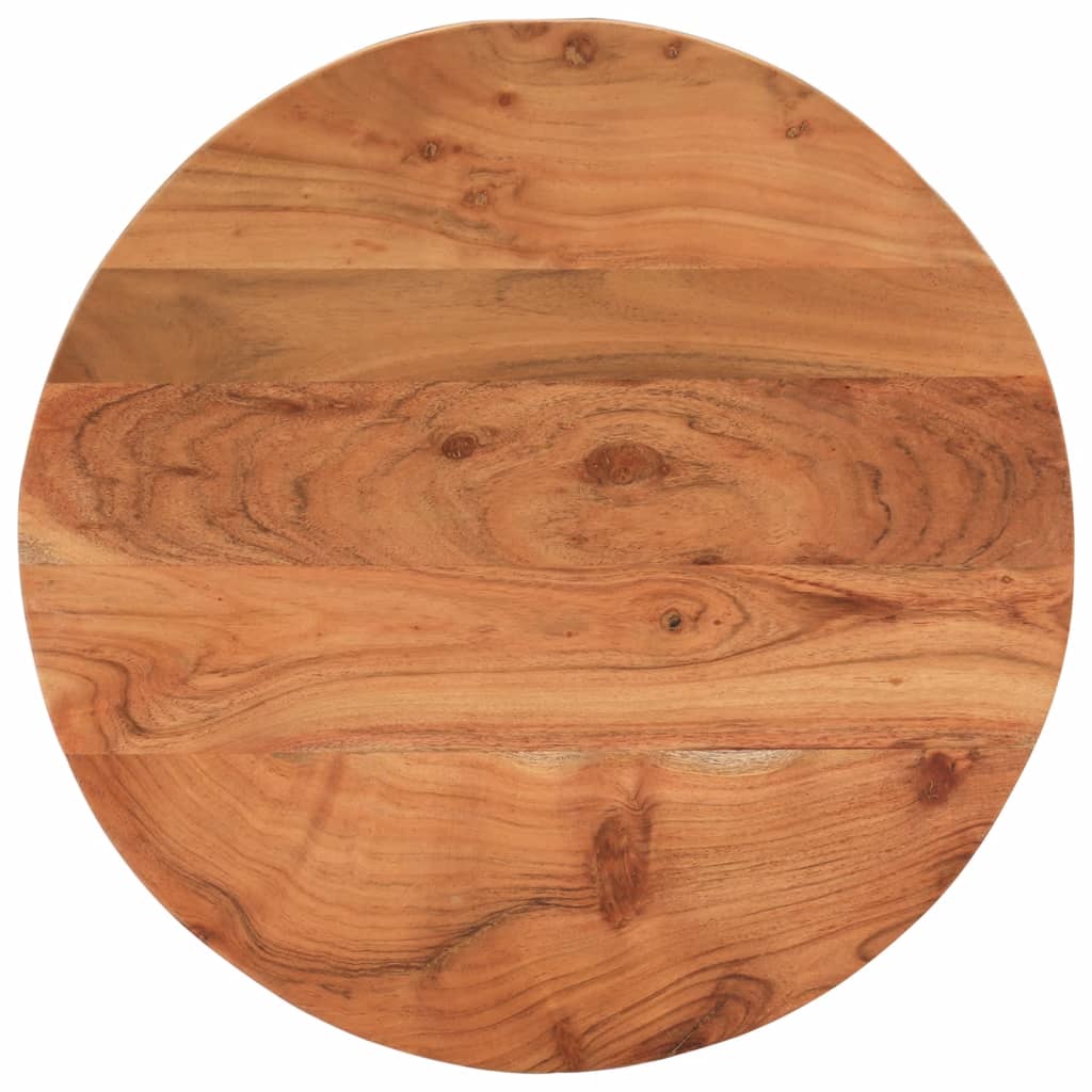 Table Top 50x3.8 cm Round Solid Wood Acacia
