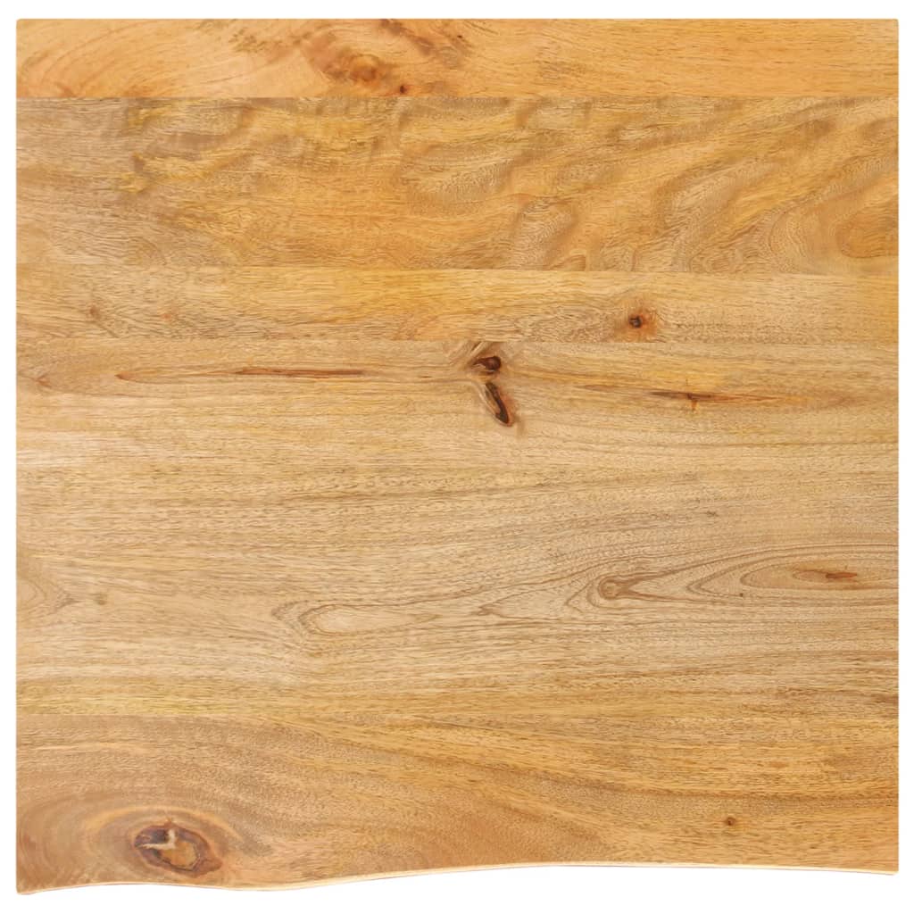 Table Top Live Edge 40x40x2.5 cm Solid Wood Mango