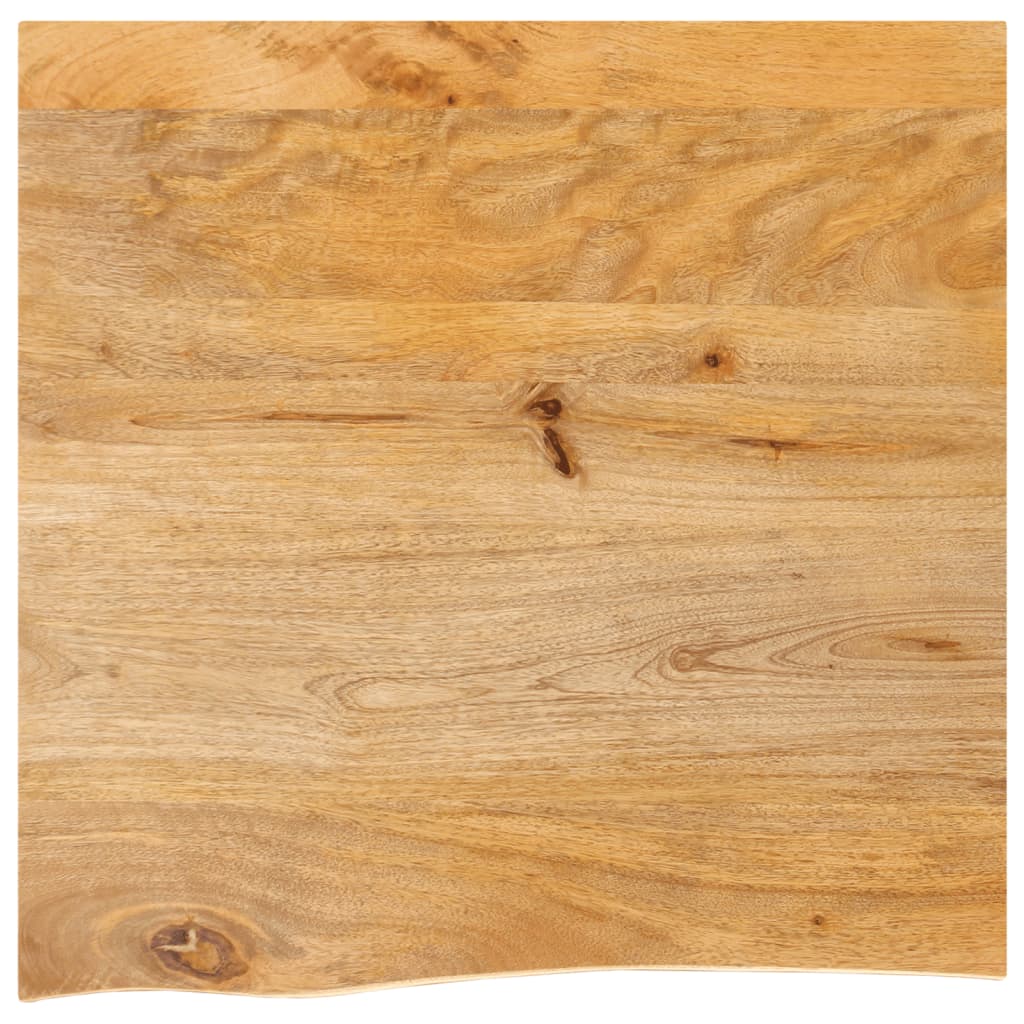 Table Top Live Edge 60x60x2.5 cm Solid Wood Mango