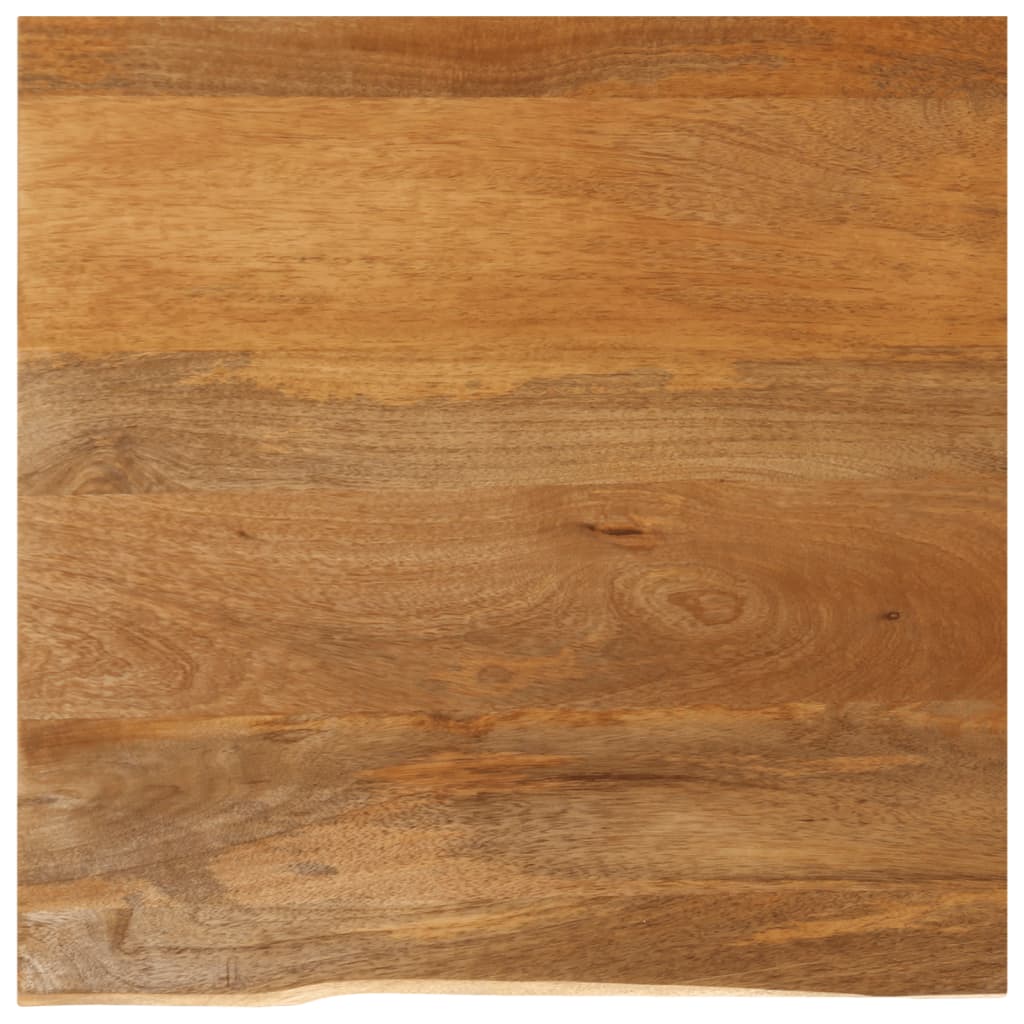 Table Top Live Edge 40x40x2.5 cm Solid Wood Mango