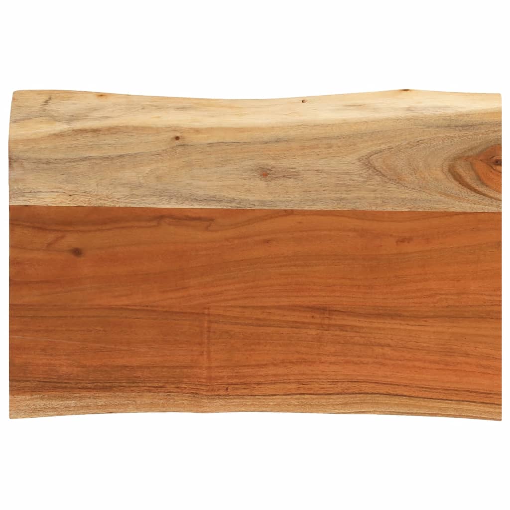 Table Top 50x40x3.8 cm Rectangular Solid Wood Acacia Live Edge
