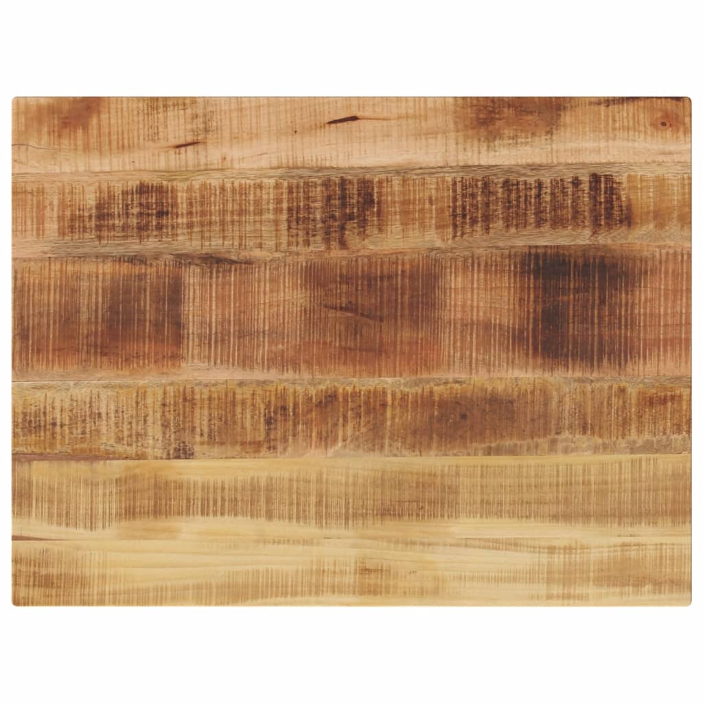 Table Top 80x70x1.5 cm Rectangular Solid Wood Rough Mango