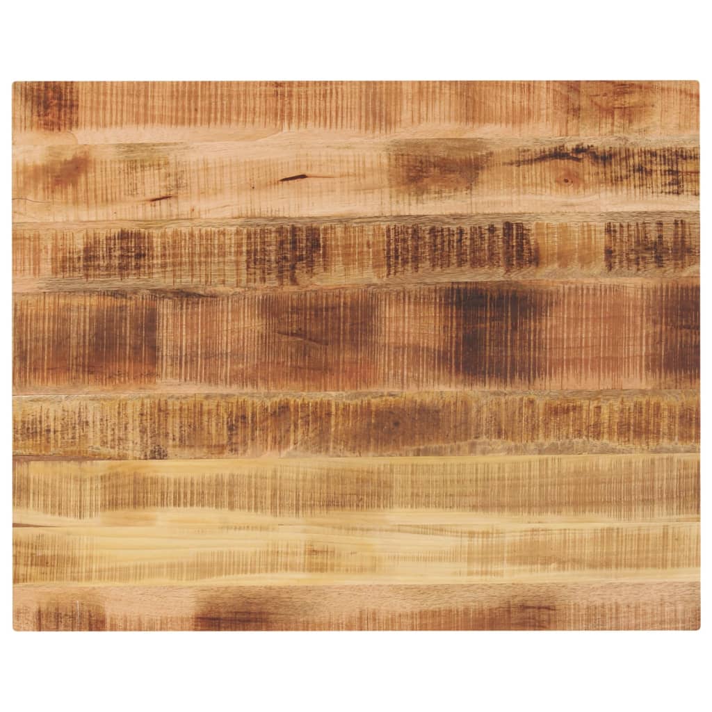 Table Top 90x80x3.8 cm Rectangular Solid Wood Rough Mango