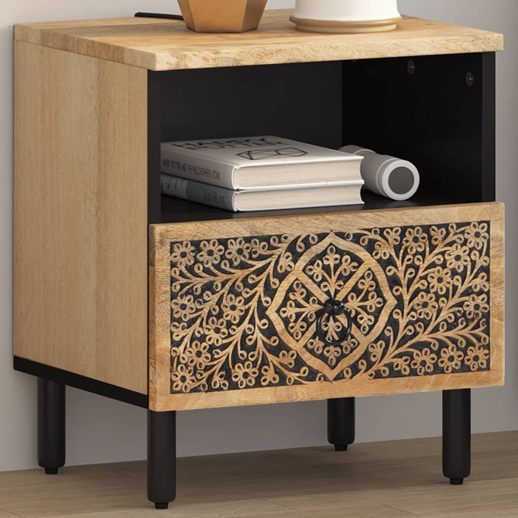Bedside Table - SELKIRK Jax Nightstand Natural 40cm