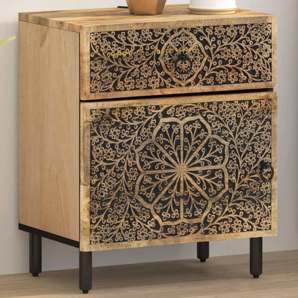 Bedside Table - CARLETON Serifos Nightstand Natural 50cm