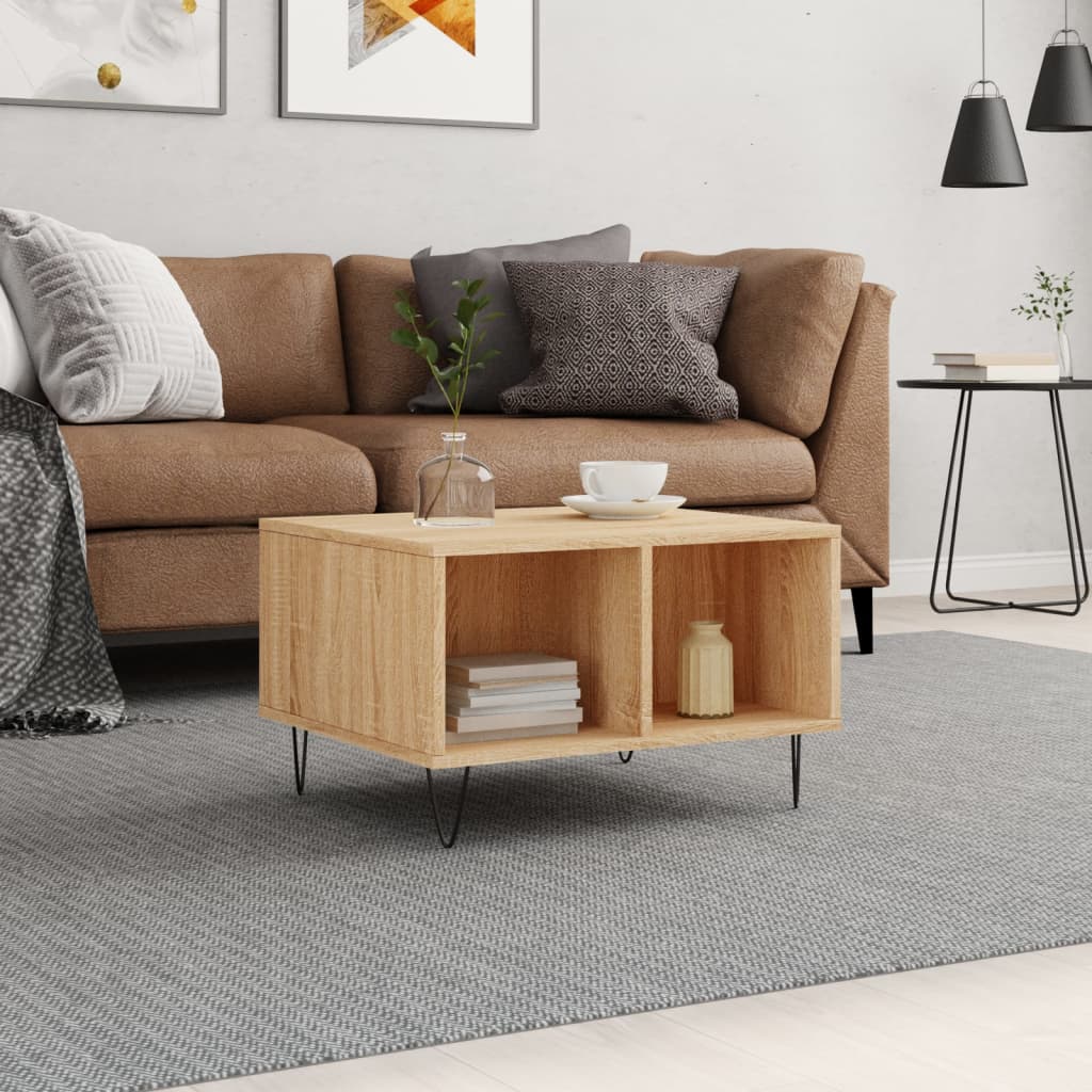 Coffee Table Sonoma Oak 60x50x36.5 cm Engineered Wood