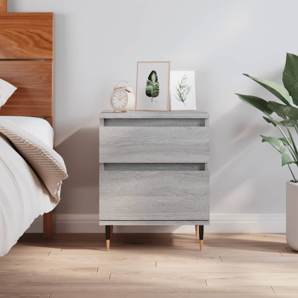 Bedside Table - PHOENIX Yule Nightstand Grey Sonoma 40cm