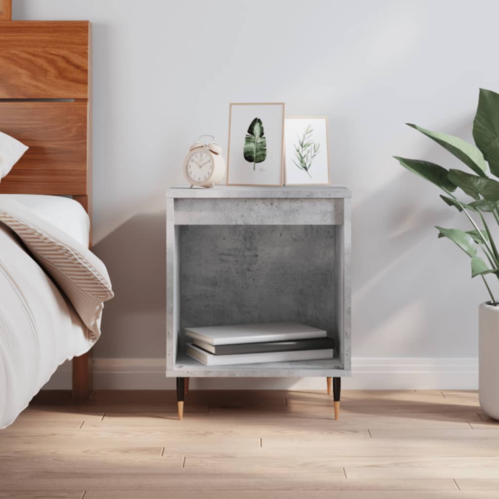 Bedside Table - PHOENIX Bea Nightstand Concrete Grey 40cm