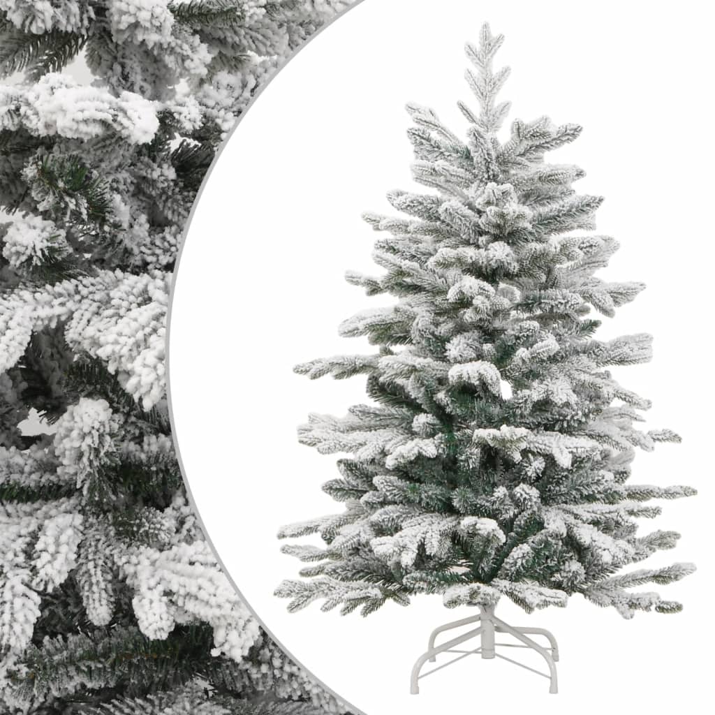 Fluer Hinged Flocked Snow Tree 180cm Model