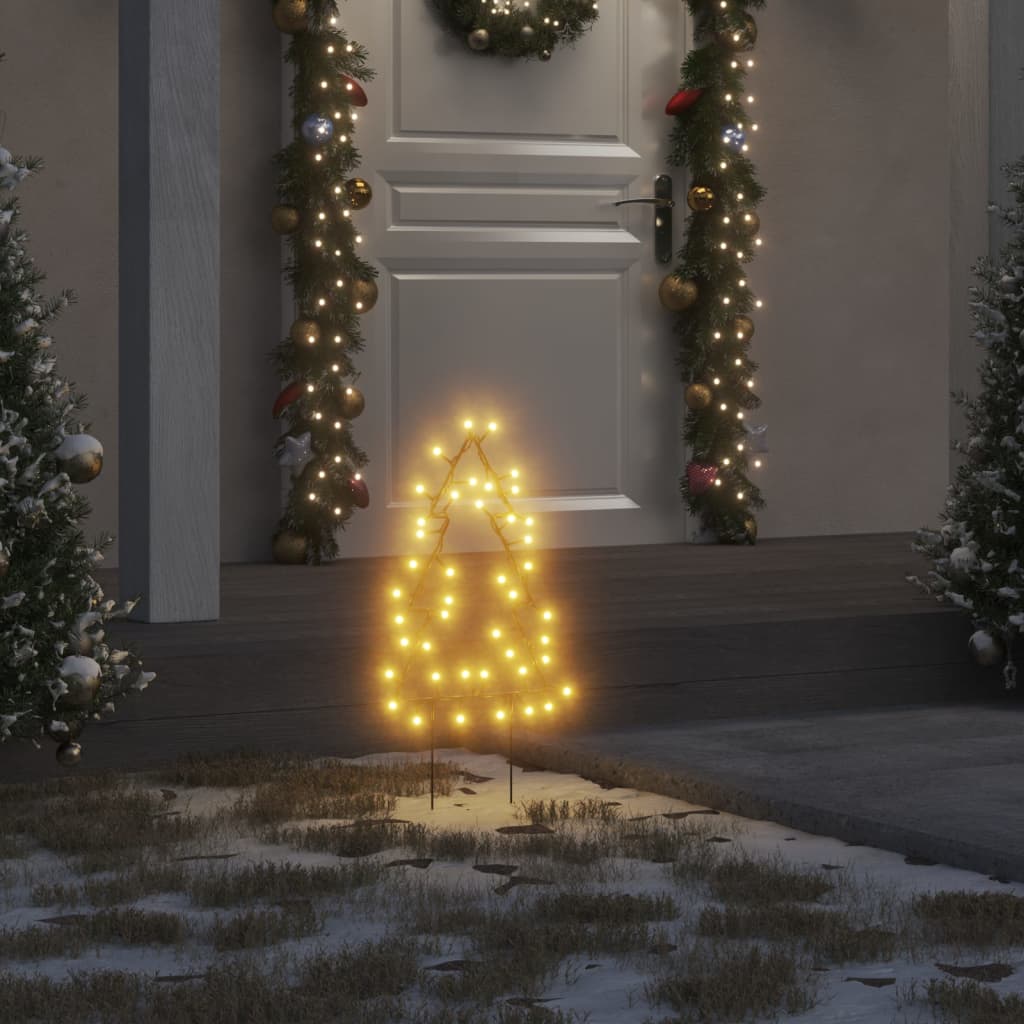 Faune Christmas Light Decorations Spikes 3 pcs Tree 50 LEDs 30cm