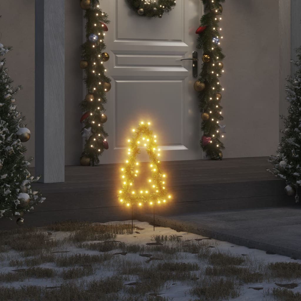 Faune Christmas Light Decorations Spikes 3 pcs Tree 50 LEDs 30cm Deluxe