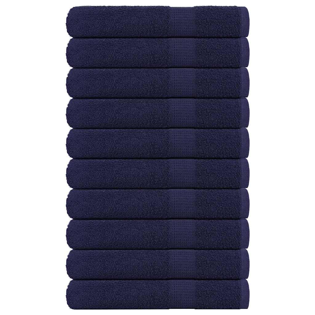 Sauna Towels 10 pcs Navy Blue 80x200 cm 360 gsm 100% Cotton