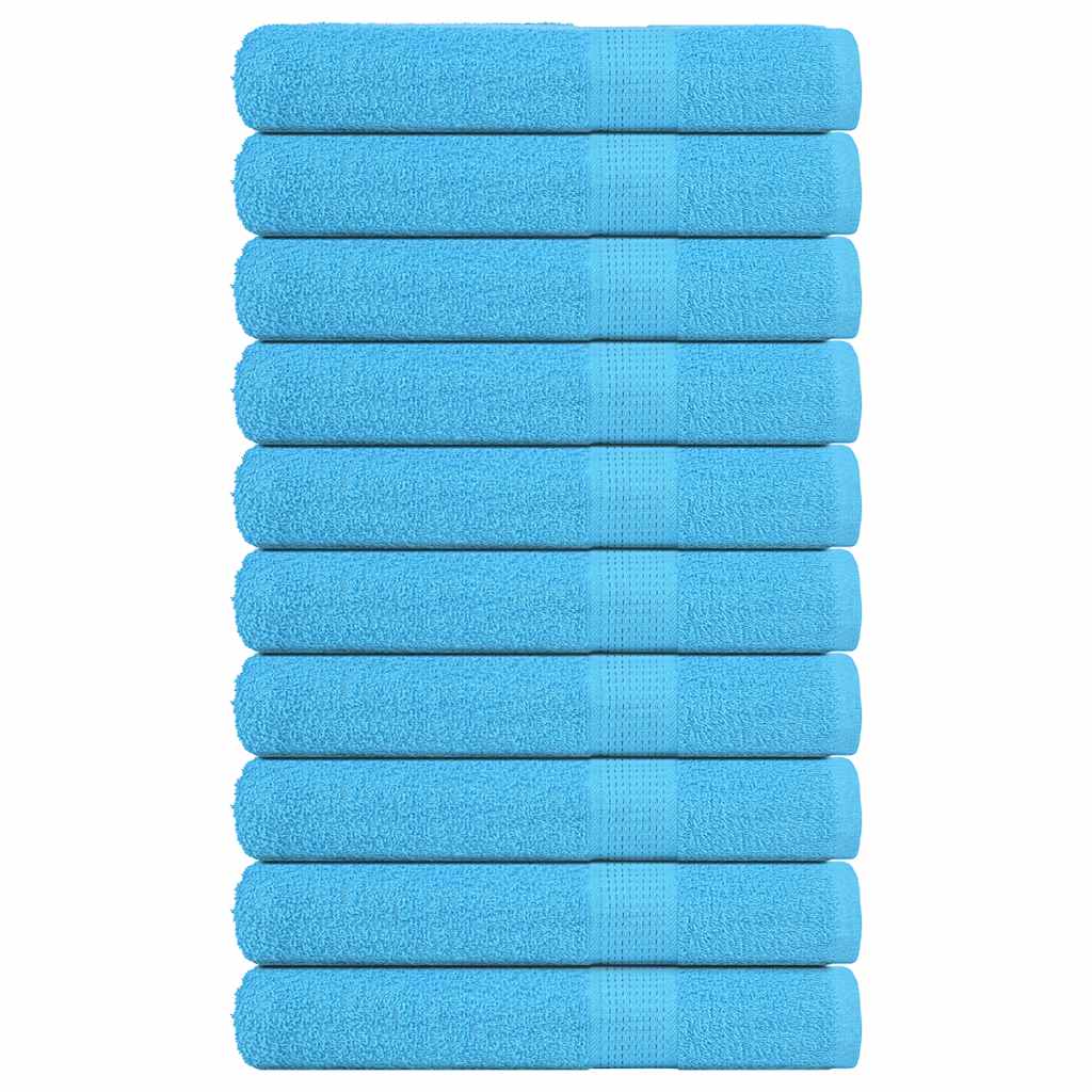 Sauna Towels 10 pcs Turquoise 80x200 cm 360 gsm 100% Cotton
