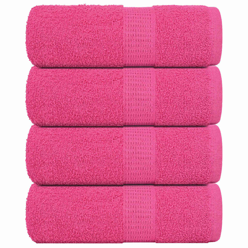 Soap Towels 4 pcs Pink 30x30 cm 360 gsm 100% Cotton